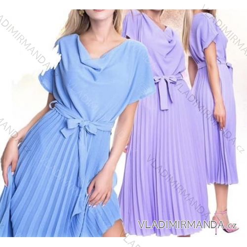 women's short sleeve summer dress (S/MLONE SIZE) ITALIAN FASHION IMHMS24222