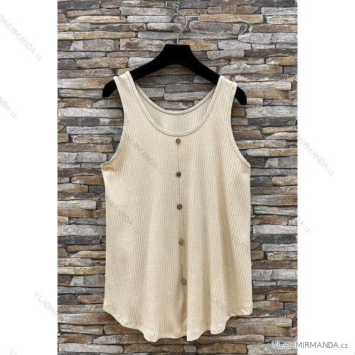 Women's Long Sleeve Summer Dress (S/M ONE SIZE) ITALIAN FASHION IMPES238990 beige 