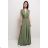 Women's Long Sleeve Summer Dress (S/M ONE SIZE) ITALIAN FASHION IMPES238990 Green 