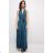 Women's Long Sleeve Summer Dress (S/M ONE SIZE) ITALIAN FASHION IMPES238990 Green 