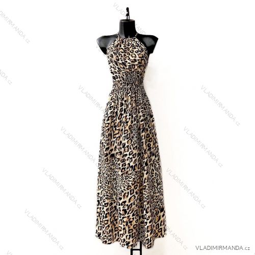 Women's Long Elegant Sleeveless Dress (S/M ONE SIZE) ITALIAN FASHION IMPES24CARINA14