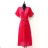 Women's Long Sleeve Summer Dress (S/M ONE SIZE) ITALIAN FASHION IMPES238990 růžová fuchsiová