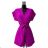Women's Long Sleeve Summer Dress (S/M ONE SIZE) ITALIAN FASHION IMPES238990 purple 
