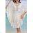 Women's Long Chiffon Short Sleeve Dress (S/M ONE SIZE) ITALIAN FASHION IMWGM23456