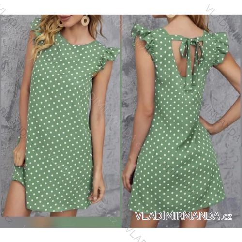 Women's Short Sleeve Shirt Dress (S / M ONE SIZE) ITALIAN FASHION IM422633