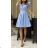 Women's Elegant Short Sleeve Party Dress (S/M ONE SIZE) ITALIAN FASHION IMHMS24259