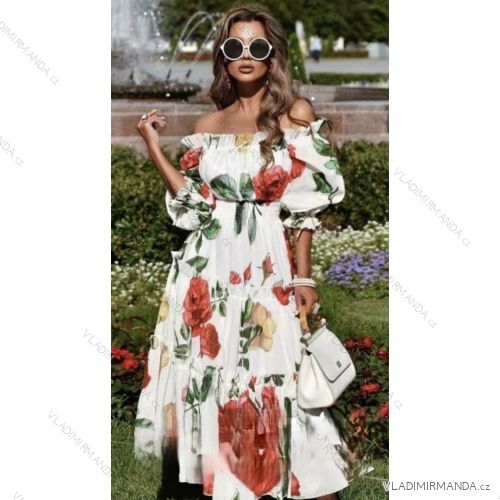 Carmen summer summer shoulder dress (UNI S / M) ITALIAN FASHION IMM20628