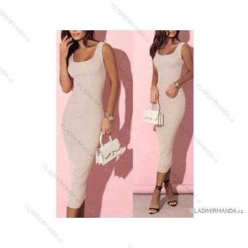 Long summer lined dress on straps women (S / M ONE SIZE) ITALIAN FASHION IMD22491