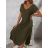 Women's Long Maxi Summer Casual Short Sleeve Dress (52/54/56 ONE SIZE) ITALIAN FASHION IMD24213