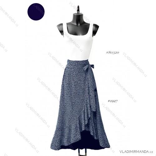 Women's Long Sleeve Summer Dress (S/M ONE SIZE) ITALIAN FASHION IMPES238990 dark blue 