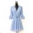 Women's Long Sleeve Summer Dress (S/M ONE SIZE) ITALIAN FASHION IMPES238990 Light blue