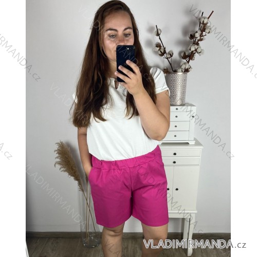 Tunic / blouse long sleeve women's oversized (3XL / 4XL ONE SIZE) ITALIAN FASHION IMWQ2191650 3xl / 4xl dark pink