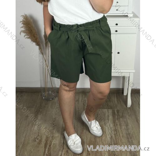 Tunic / blouse long sleeve women's oversized (3XL / 4XL ONE SIZE) ITALIAN FASHION IMWQ2191650 56/58 zelená khaki