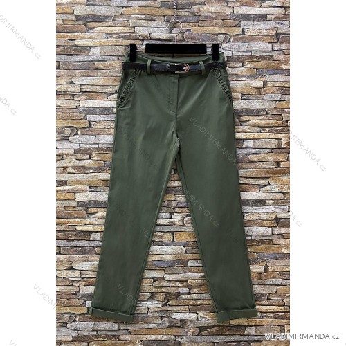 Women's Long Sleeve Summer Dress (S/M ONE SIZE) ITALIAN FASHION IMPES238990 zelená khaki XL/2XL