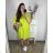 Women's Long Sleeve Shirt Dress (S/M ONE SIZE) ITALIAN FASHION IMWD232607 52/54 Green