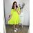 Summer muslin carmen dress for women (52/54 ONE SIZE) ITALIAN FASHION IM424294