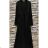 Women's Long Sleeve Summer Dress (S/M ONE SIZE) ITALIAN FASHION IMPES238990 black 