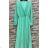 Women's Long Sleeve Summer Dress (S/M ONE SIZE) ITALIAN FASHION IMPES238990 black 