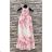 Women's Long Sleeve Summer Dress (S/M ONE SIZE) ITALIAN FASHION IMPES238990 černo-béžová