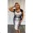 Women's Plus Size Dress Elegant Short Sleeve (40-50 ONE SIZE) POLISH FASHION PMLBT24ELENA