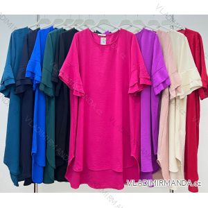 Shirt 3/4 sleeve ladies strip (4XL/5XL ONE SIZE) ITALSKÁ MÓDA IM422026