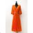 Women's Long Sleeve Summer Dress (S/M ONE SIZE) ITALIAN FASHION IMPES238990 oranžová