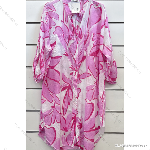 Women's Oversize Short Sleeve Tunic (S/M ONE SIZE) ITALIAN FASHION IMPSH2322161