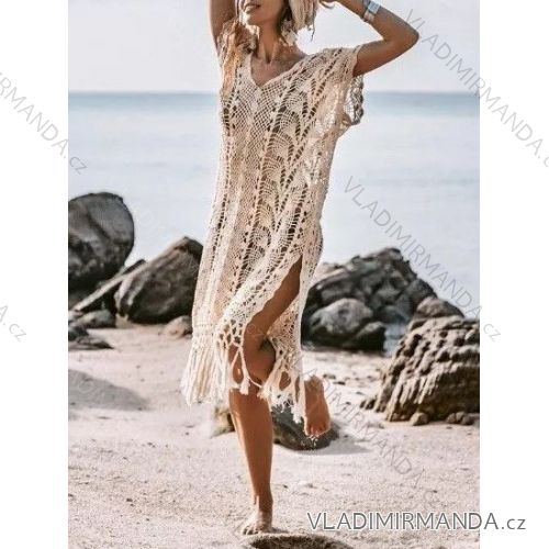 Women's Long Chiffon Short Sleeve Dress (S/M ONE SIZE) ITALIAN FASHION IMWGM23456