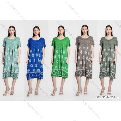 Shirt 3/4 sleeve ladies strip (4XL/5XL ONE SIZE) ITALSKÁ MÓDA IM422026