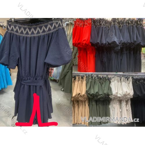 Women's Long Sleeve Shirt Dress (S/M ONE SIZE) ITALIAN FASHION IMWD232607