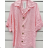 Women's Oversize Short Sleeve Tunic (S/M ONE SIZE) ITALIAN FASHION IMPSH2322161