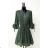 Women's Long Sleeve Summer Dress (S/M ONE SIZE) ITALIAN FASHION IMPES238990 Green