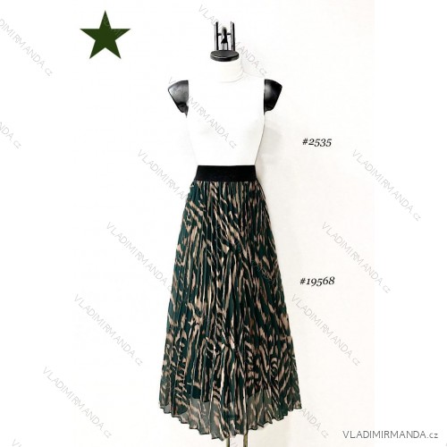 Women's Long Sleeve Summer Dress (S/M ONE SIZE) ITALIAN FASHION IMPES238990 dark green 