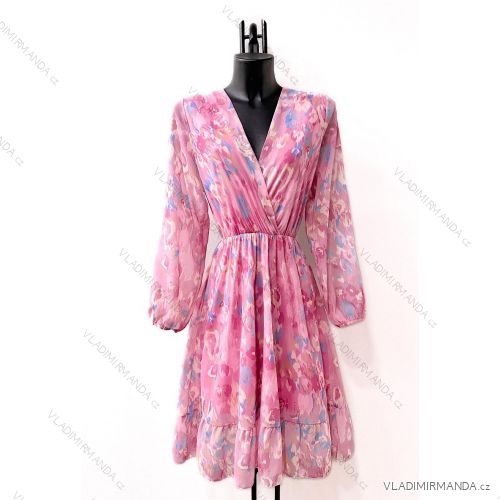 Women's Elegant Long Sleeve Dress (S/M ONE SIZE) ITALIAN FASHION IMPES24LINA4