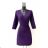 Women's Long Sleeve Summer Dress (S/M ONE SIZE) ITALIAN FASHION IMPES238990 red 