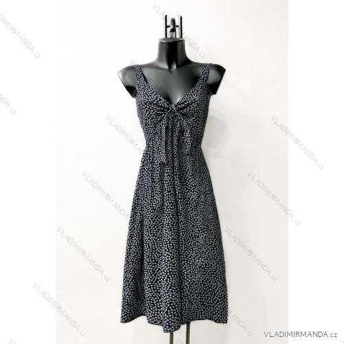 Women's Long Sleeve Summer Dress (S/M ONE SIZE) ITALIAN FASHION IMPES238990 black 