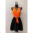 Women's Long Sleeve Summer Dress (S/M ONE SIZE) ITALIAN FASHION IMPES238990 oranžová neon 