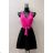 Women's Long Sleeve Summer Dress (S/M ONE SIZE) ITALIAN FASHION IMPES238990 oranžová neon 
