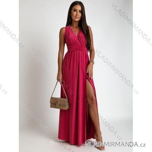 Women's Dress Long Straps Variable Tie (S/M/L/XL ONE SIZE) ITALIAN FASHION IMM223000HG - Fuchsia Pink - S/M