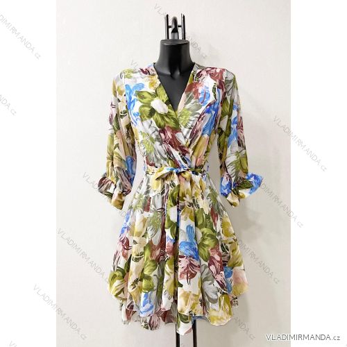 Women's Long Sleeve Summer Dress (S/M ONE SIZE) ITALIAN FASHION IMPES238990