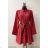 Women's Long Sleeve Summer Dress (S/M ONE SIZE) ITALIAN FASHION IMPES238990 růžová lososová 