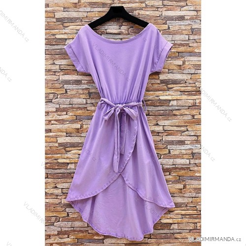 Women's Long Sleeve Summer Dress (S/M ONE SIZE) ITALIAN FASHION IMPES238990 light purple 
