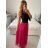 Women's Elegant Belt Long Sleeve Dress (S/M ONE SIZE) ITALIAN FASHION IMM23UN6139