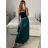 Women's long skirt (S/M ONE SIZE) ITALIAN FASHION IMPLP2333900065 S / M zelená smaragdová