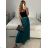 Women's long skirt (S/M ONE SIZE) ITALIAN FASHION IMPLP2333900065 S / M zelená smaragdová