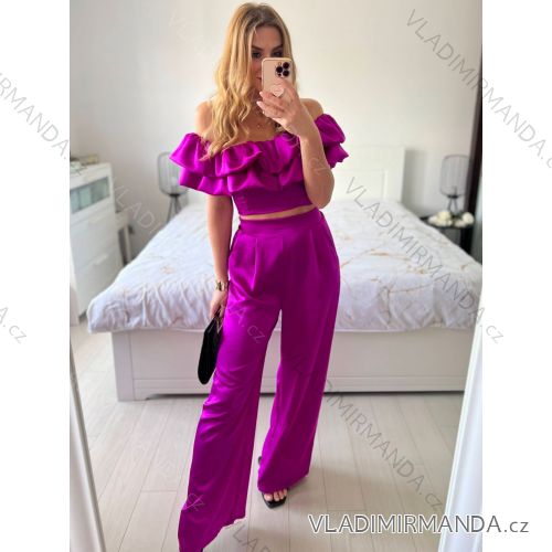Women's T-Shirt Short Sleeve (S / M / L ONE SIZE) ITALIAN FASHION IMWC222158