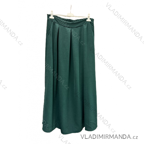 Women's Warm Long Sleeve Dress (L / XL ONE SIZE) ITALIAN FASHION IM421MIA zelená smaragdová 56/58