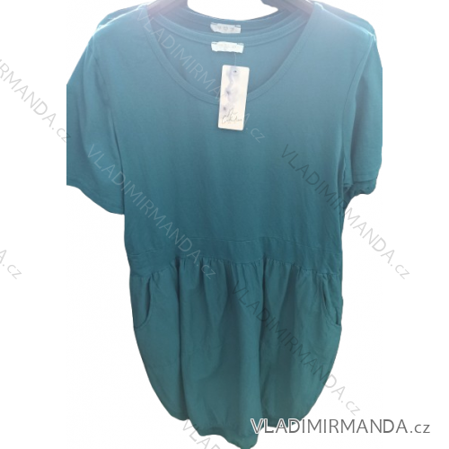 Women's Summer Cotton Short Sleeve Dress (S/M ONE SIZE) ITALIAN FASHION IM722253