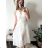 Sleeveless summer dress for women (uni sm) ITALIAN FASHION IMD20550 S/M béžová