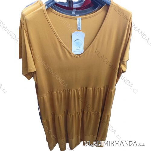 Women's Summer Cotton Short Sleeve Dress (S/M ONE SIZE) ITALIAN FASHION IM722253